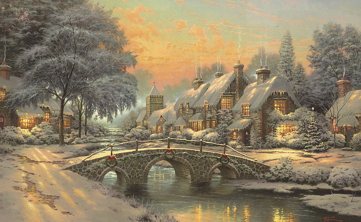 Bức tranh Giáng sinh Thomas Kinkade là sự kết hợp tuyệt vời giữa kỹ thuật và nghệ thuật, tạo nên sức hút khó cưỡng! Sự tỉ mỉ trong từng đường nét sẽ khiến bạn cảm thấy như đang đứng trước một bức tuyệt tác nghệ thuật! Hãy xem ngay hình ảnh để tận hưởng tinh hoa của bức tranh Giáng sinh này bạn nhé!
