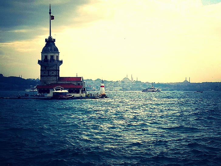 Istanbul, Kız Kulesi, Turkish, HD wallpaper