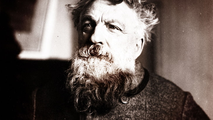 celebrity, Auguste Rodin, sepia, beards, old, old people, vintage, HD wallpaper