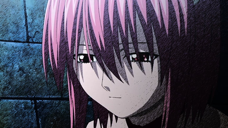 pink haired female anime character wallpaper, Elfen Lied, Lucy (Elfen Lied)