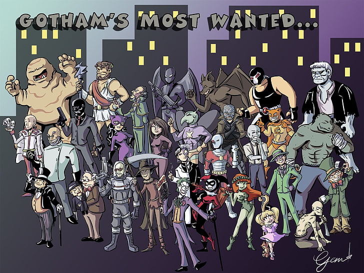 Batman, Bane (DC Comics), Catwoman, Joker, Mr. Freeze (DC Comics)