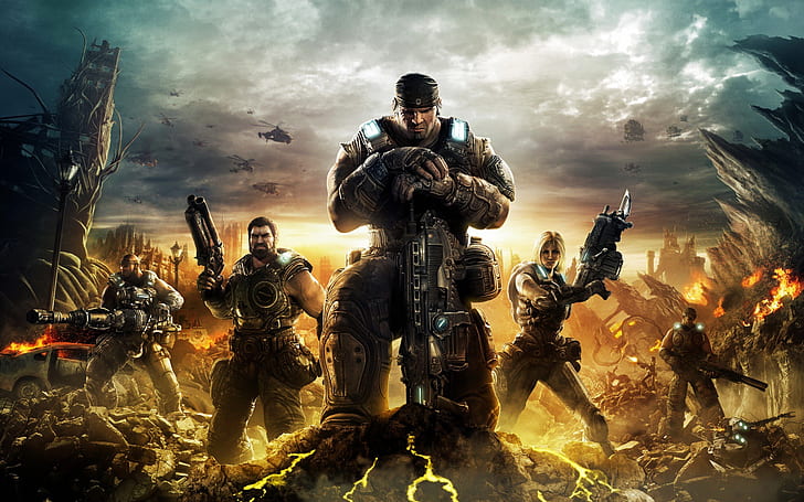 1080p game Gears of War 3 Video Games Gears of War HD Art, HD wallpaper