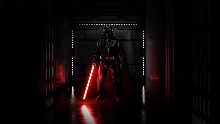 Star Wars Darth Vader digital wallpaper, Sith, dark, lightsaber, HD wallpaper