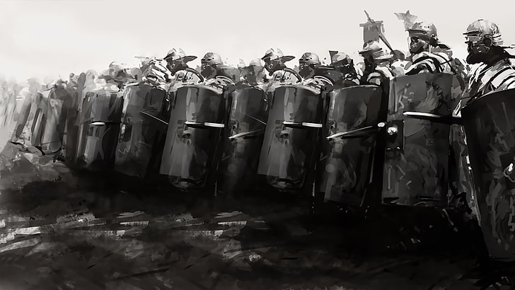 soldier illustration, art, Rome, soldiers, Legionnaires, people, HD wallpaper