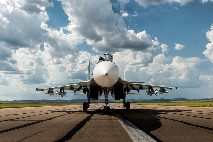 sukhoi Su-30, military aircraft, air vehicle, airplane, cloud - sky, HD wallpaper