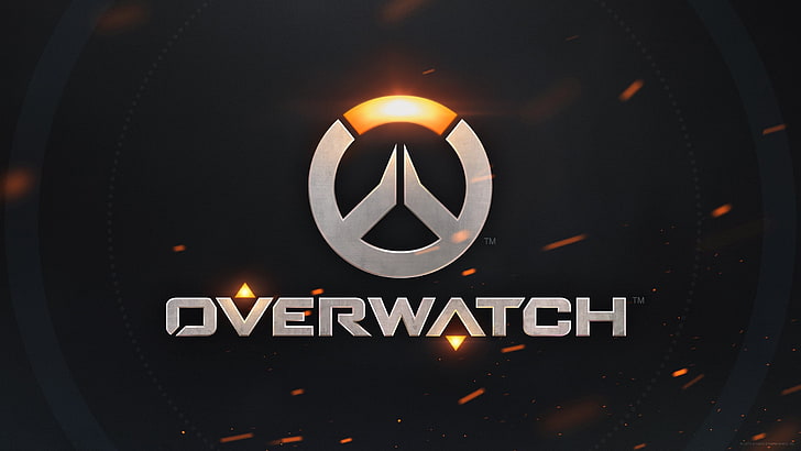 Overwatch wallpaper, Overwatch logo, Blizzard Entertainment, video games