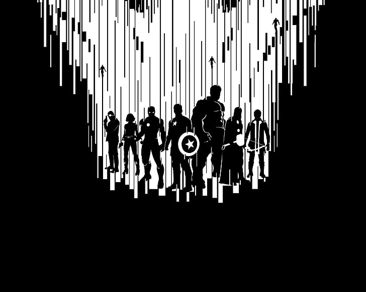 Marvel Avengers digital wallpaper, Scarlett Johansson, Heroes