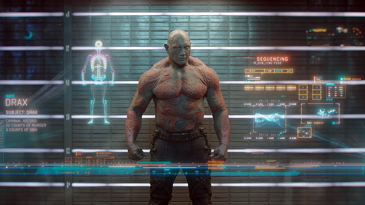 Guardians of the Galaxy Marvel Drax HD, drax the destroyer, movies, HD wallpaper