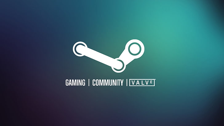 Steam logo, Valve, video games, Steam (software), gradient, vector