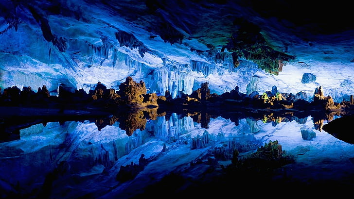 Caves, Reed Flute Cave, Earth, HD wallpaper