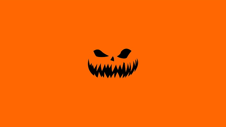 halloween, orange, 8k uhd, graphics, orange color, no people, HD wallpaper