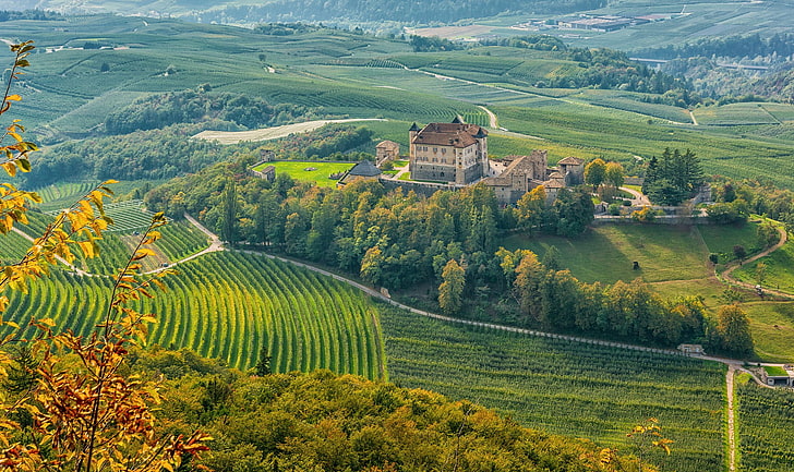 castle, Italy, Trentino-Alto Adige, Castel Thun, Ton, HD wallpaper