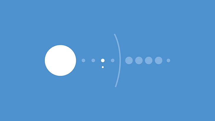 white and blue dot wallpaper, simple, simple background, Solar System, HD wallpaper