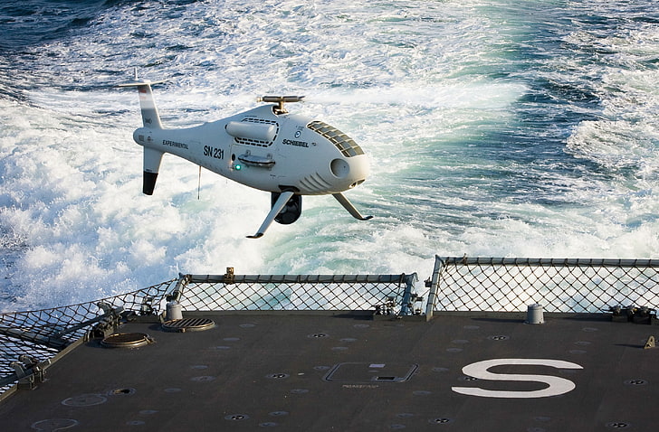 unmanned warrior 2016, drone, UAV, S-100 Camcopter, UAE Air Force, HD wallpaper