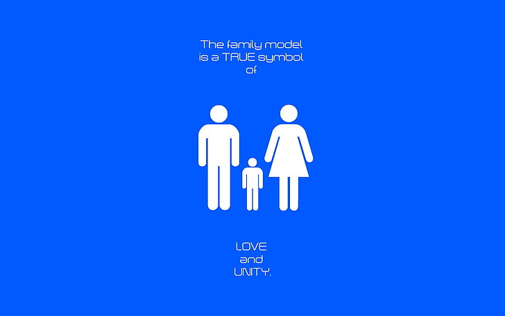 The Family Model illustration, writing, families, flag, blue