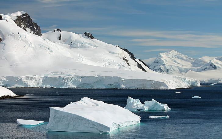 iceberg, water, nature, Arctic, HD wallpaper