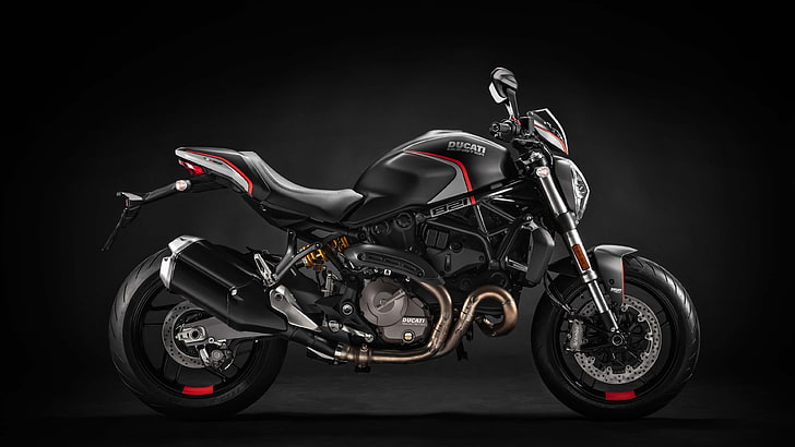 2019 Ducati Monster 821 Stealth 4K, motorcycle, mode of transportation, HD wallpaper