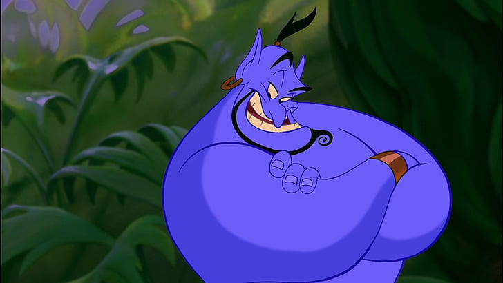 Genie From Aladdin And Magic Lamp Disney Movie 2560×1440