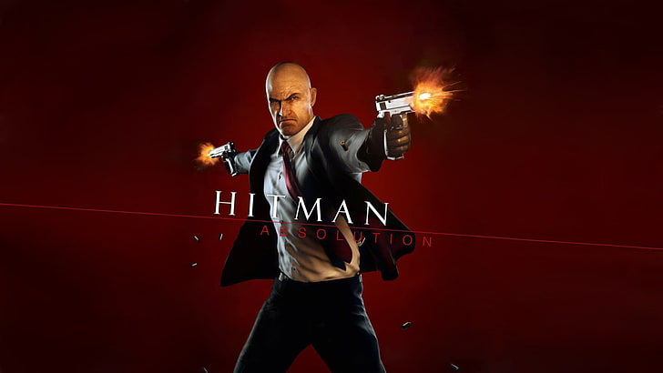 men's black and white polo shirt, Hitman: Absolution, video games, HD wallpaper