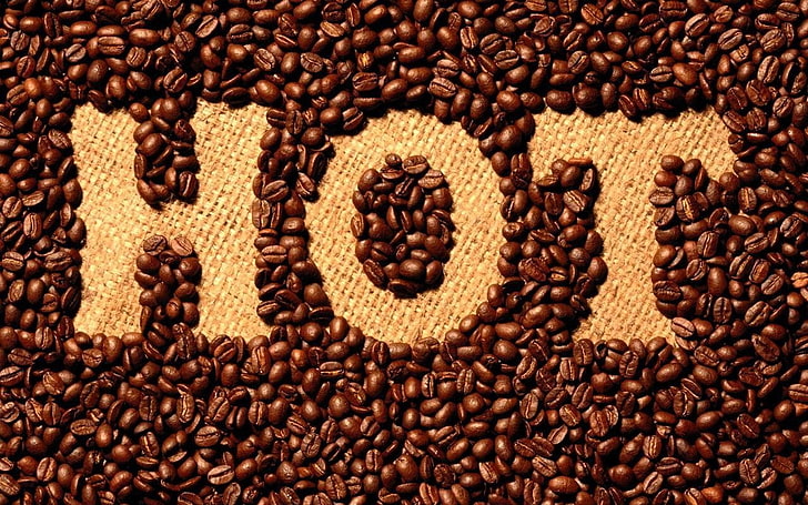 coffee, drink, coffee beans, food and drink, roasted coffee bean, HD wallpaper
