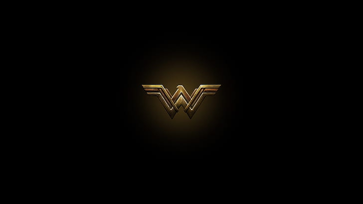 HD wallpaper: cinema, red, golden, logo, Wonder Woman, black, yellow, movie  | Wallpaper Flare