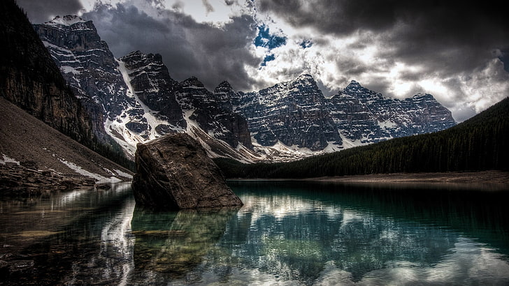 Banff National Park, Canada, nature, mountains, sky, landscape, HD wallpaper