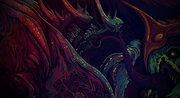 Hyper Beast, red and blue abstract art, Games, Other Games, csgo csgo