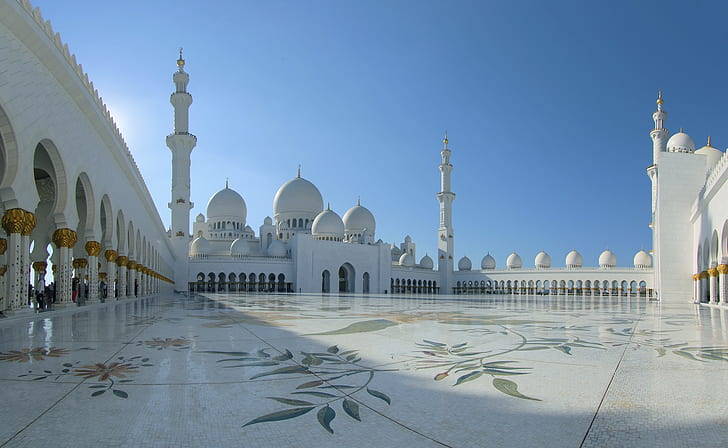 HD wallpaper: sheikh zayed mosque, abu dhabi, united arab emirates,  architecture | Wallpaper Flare