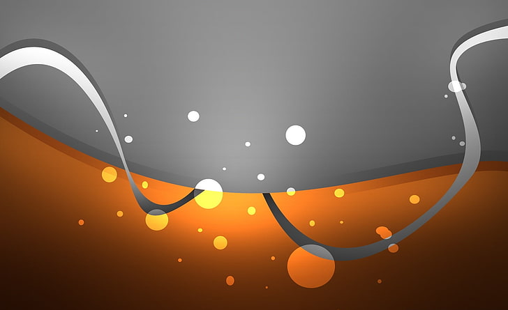 Poisdu, orange and gray wallpaper, Aero, Vector Art, vector graphics, HD wallpaper