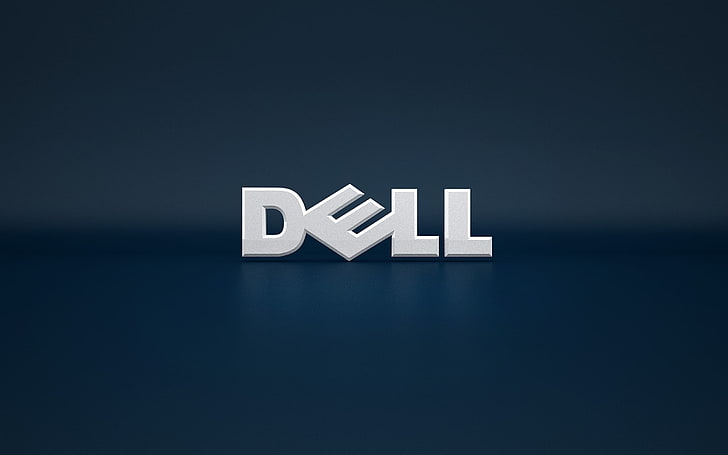 Blue Dell, Dell logo, Computers, operating system, studio shot, HD wallpaper