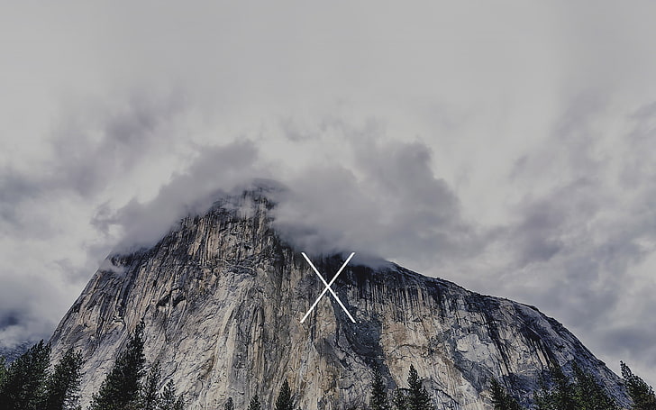os, x, yosemite, mac, apple, mountain, cloud - sky, nature, HD wallpaper