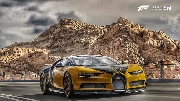 Forza Motorsport, Forza Motorsport 7, Bugatti Chiron, HD wallpaper