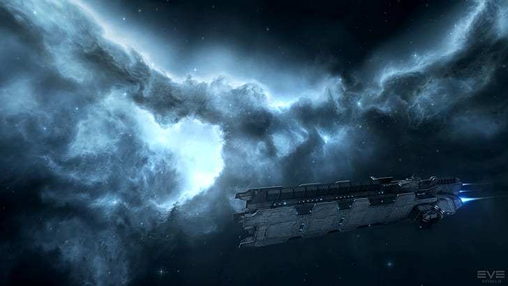 Eve Online Spaceships Nebula HD, video games, HD wallpaper