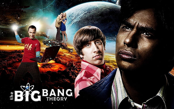 The Big Bang Theory wallpaper, actors, sheldon, leonard, howard, HD wallpaper