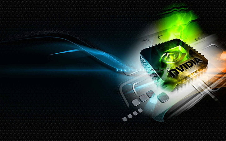 Nvidia chip, communication, connection, technology, glowing, data, HD wallpaper