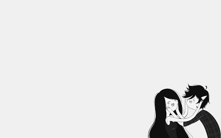 man and woman wallpaper, Adventure Time, Marceline the vampire queen, HD wallpaper
