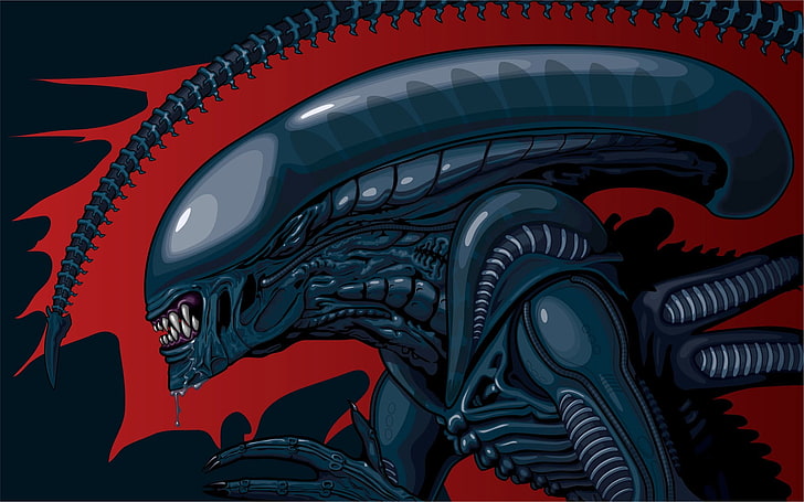 Alien poster, science fiction, Xenomorph, aliens, Alien (movie)