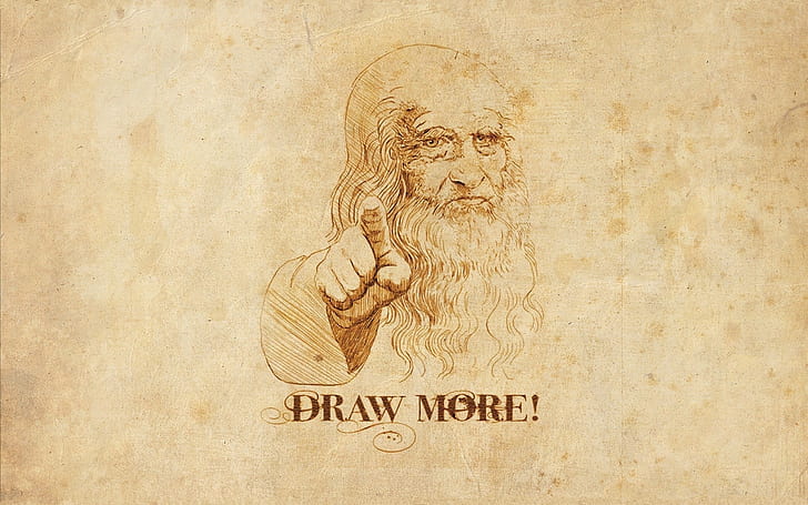 humor, Leonardo da Vinci, HD wallpaper