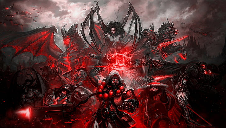 Deathwing, heroes of the storm, Sarah Kerrigan, Blizzard Entertainment, HD wallpaper