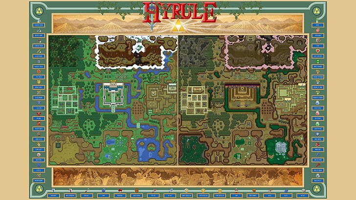 brown, green, and blue area rug, video games, The Legend of Zelda, HD wallpaper