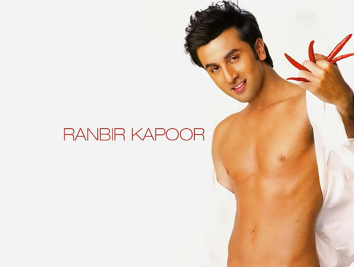 Ranbir Kapoor Hot, Bollywood Celebrities, Male Celebrities, actor, HD wallpaper