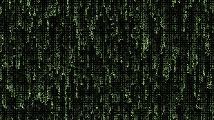 abstract, Chinese, The Matrix, Typography, backgrounds, pattern, HD wallpaper