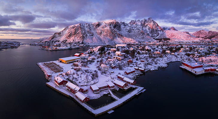 Ballstad village, Lofoten islands, Norway,..., Europe, Travel