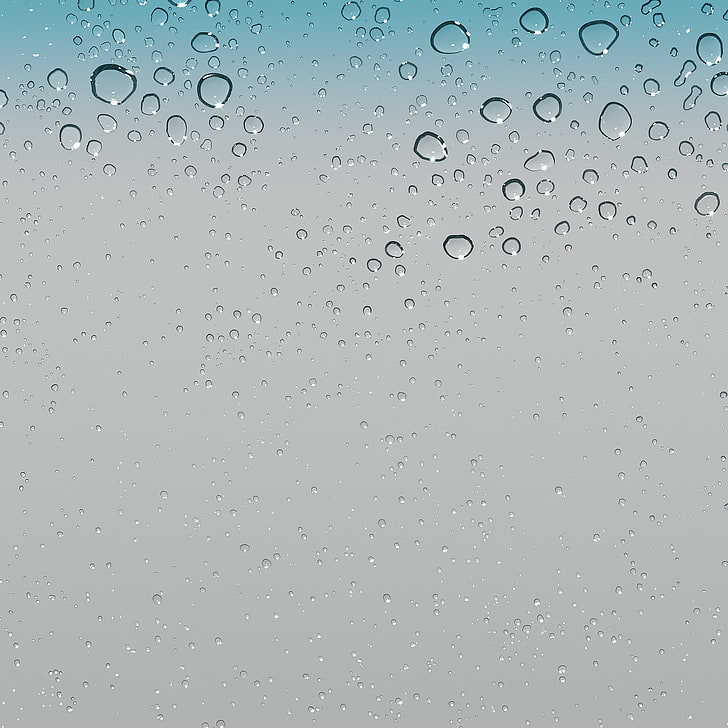 iOS, Ipod, iPad, iPhone, wet, drop, water, backgrounds, rain, HD wallpaper