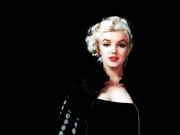 HD wallpaper: Photography, Celebrities, Marilyn Monroe, Beauty, Curly Hair, Short  Hair, Dark Background | Wallpaper Flare