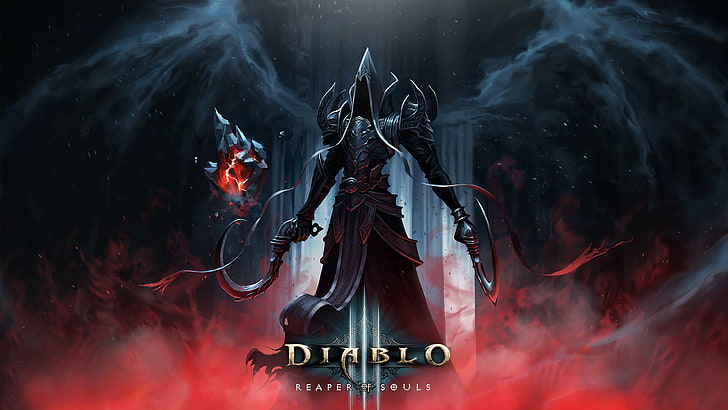 Diablo game wallpaper, Diablo III, video games, fantasy art, Diablo 3: Reaper of Souls