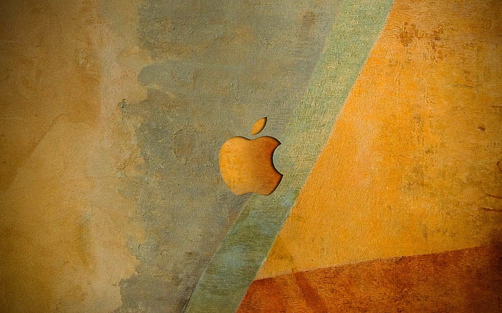 Different Apple Logo, logo apple, background, grunge, vintage