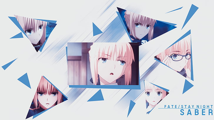 Fate/Stay Night, anime girls, Saber, Fate Series, paper, creativity, HD wallpaper