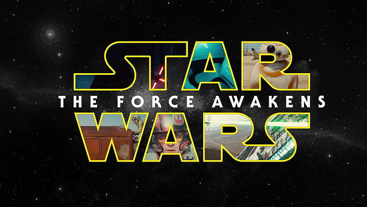 Star Wars The Force Awakens logo, Star Wars: The Force Awakens, HD wallpaper