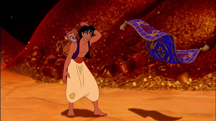 Aladdin And Abu Magic Flying Carpet Hd Wallpaper 2560×1440
